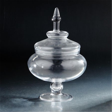 Diamond Star 14 x 10 in. Glass Jar with Lid, Clear 61013